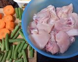 A picture of step 1 of Chicken Stew Bengali Style.
