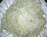 A picture of step 1 of Coselaw Salad.