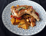 Foto del paso 7 de la receta: Contramuslos en parrilla con guarnición de patatas a lo pobre