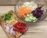 Szivárvány 🌈ropogós vegyes saláta 🥗 recept fázis 1 fotója