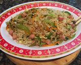 Foto del paso 2 de la receta: Arroz Frito con Jamón #lacocinadegiri
