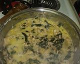 A picture of step 2 of Lemon artichoke spinach pasta.