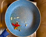 A picture of step 2 of Millet Stir fry vegetables.