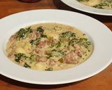 A picture of step 9 of Creamy Tortellini Soup with Kale.