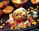 A picture of step 9 of Potato Coins Katori Chaat.