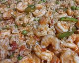 A picture of step 4 of Easy Prawn and Rice Skillet.