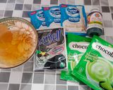 Foto langkah ke 1 dari resep Cincau Matcha Creamy.