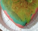 A picture of step 6 of Coloured cake#flatecakecerecipe.