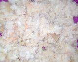 A picture of step 2 of Yam balls.
