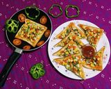 A picture of step 6 of Vegetable Toast.