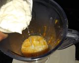 A picture of step 1 of Mango smoothie with lemon.