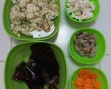 Foto langkah ke 1 dari resep Sup Udang Jamur Kuping.