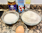 Foto del paso 1 de la receta: Pastel de coco y Dulce de leche