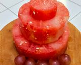 Foto langkah ke 4 dari resep Watermelon Cake.