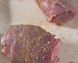 Ünnepi töltött, sült oldalas, göngyölve recept fázis 2 fotója