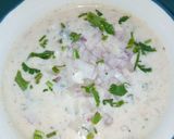 A picture of step 9 of Onion Yoghurt Dip.