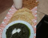A picture of step 8 of Sarso ka saag.
