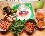 Hình bước làm 1 của món Bánh tráng trộn