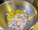 A picture of step 3 of Shalgam ka saag.