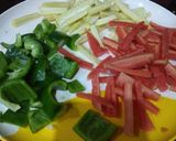 A picture of step 1 of Hot vegetable sizzler.