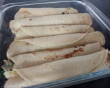 Foto del paso 2 de la receta: Panqueque de espinaca, champiñón y queso azul