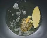 A picture of step 1 of Methi matar malai.
