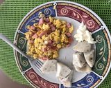 Foto del paso 2 de la receta: Huevos revueltos con bollo de maíz