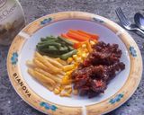 Foto langkah ke 4 dari resep Oseng Daging Pedas Manis.