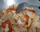 Foto langkah ke 7 dari resep Rebung asam manis vegetarian.