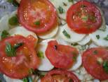 Pomme De Terre Au Four Rondelles De Tomates Et Fromage De