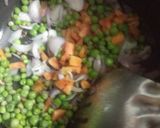 A picture of step 1 of Instant Pulao.