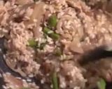 A picture of step 8 of King Prawn, asparagus, and porcini mushroom risotto.