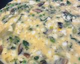 A picture of step 4 of Feta and greens frittata.