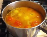 A picture of step 5 of Turnip paruppu urundai kuzhambu (turnip dal dumplings masala curry).