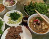Hình bước làm 9 của món Bún bò giò heo.