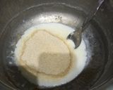 A picture of step 3 of Diet halwa with fresh cream.