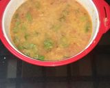 A picture of step 5 of Fry moong daal.