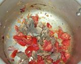 A picture of step 2 of Cardamom and cinnamon beef stew # jikoni challenge.