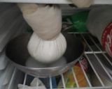 A picture of step 2 of Hung Curd 🧀🧀🧀.