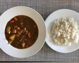 A picture of step 4 of Japanese Curry.