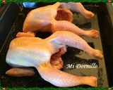 Foto del paso 1 de la receta: Picantones al horno con uvas y naranja.