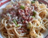 Gyors tejszínes spagetti 🍝 recept fázis 3 fotója