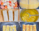 Hình bước làm 2 của món . Soup Khoai Tây Cà Chua Mix Bánh Mì Sandwich Bơ Tỏi #BuổiĂnSángChoBé