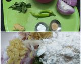 A picture of step 1 of Kerala Savala vada(onions fritters)tea time snacks.