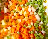 Hình bước làm 1 của món Súp ngũ sắc