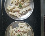 A picture of step 6 of Pasta with White sauce.