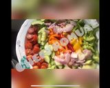 A picture of step 4 of Greek Salad. (Feta Salad).