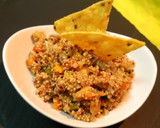 Foto del paso 5 de la receta: Ensalada templada de quinoa al curry con verduras y cacahuetes
