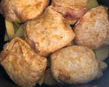 Foto del paso 4 de la receta: Pollo marinado con patatas en freidora de aire #cecofry