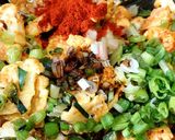 A picture of step 2 of Schezwan Gobhi Manchurian.
